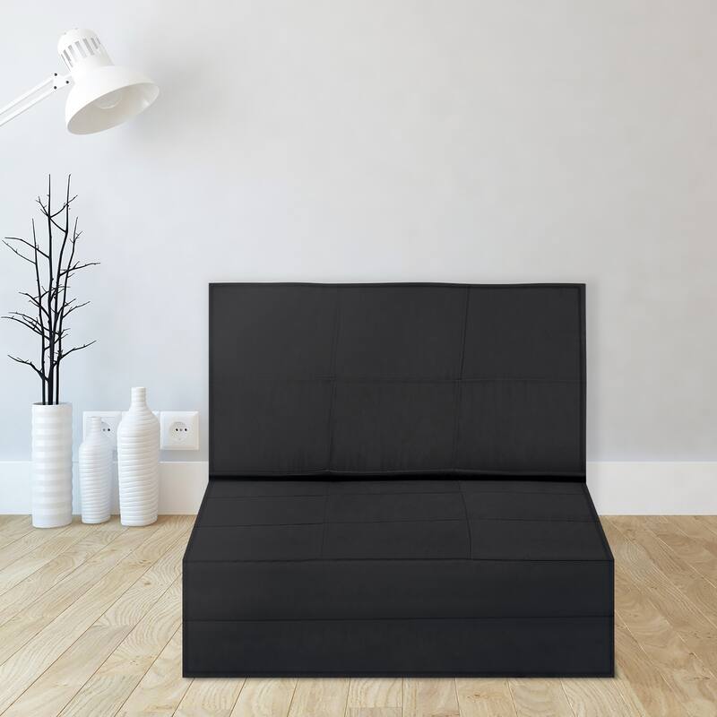 Adjustable Convertible Flip Chair Foldable Sleeper Dorm Bed Couch