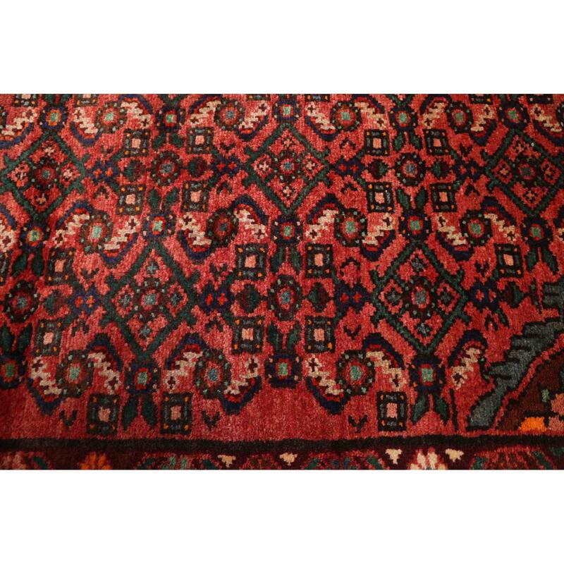 ECARPETGALLERY Hand-knotted Andelz Red Wool Rug - 3'1 x 9'5