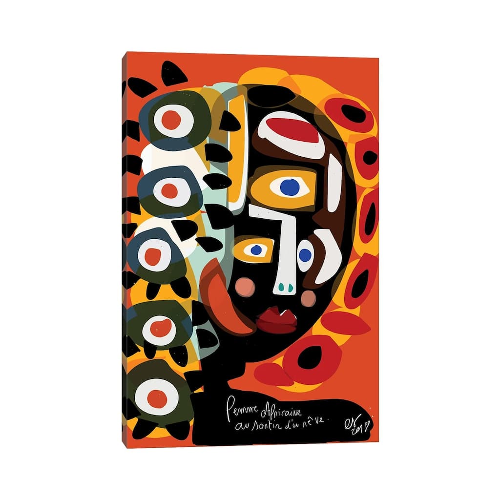 iCanvas "African Woman Is Dreaming" by Emmanuel Signorino Canvas Print