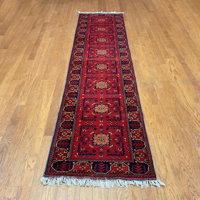 HERAT ORIENTAL Handmade Khall Mohammadi Wool Rug - 2'6" x 10'