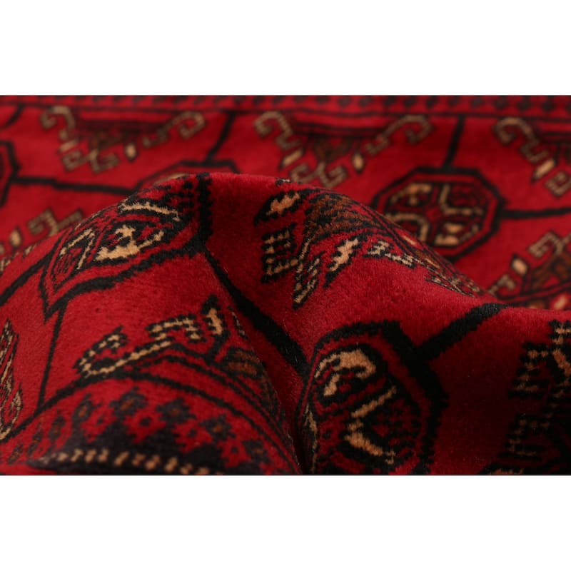 Teimani Red Rug 3'11" x 6'7" - 3'11 x 6'7