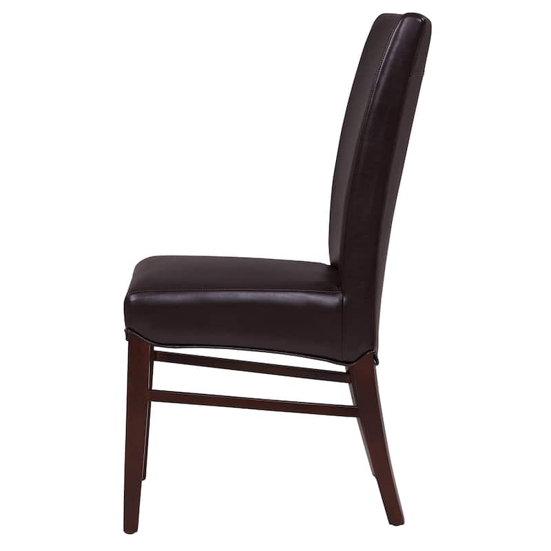 NPD Furniture Milton Bonded Leather Dining Chair (Set of 2)