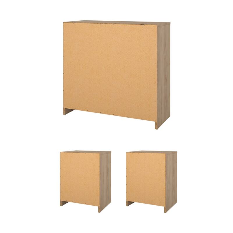 Porch & Den Zoe 3-Piece Bedroom Set - Chest And Nightstand Set Of 2