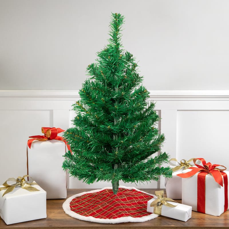 Medium Mixed Classic Pine Artificial Christmas Tree - 2' - Unlit - 2 Foot