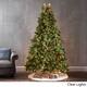 7-Foot Mixed Spruce Pre-Lit String Light or Unlit Hinged Artificial Christmas Tree by Christopher Knight Home