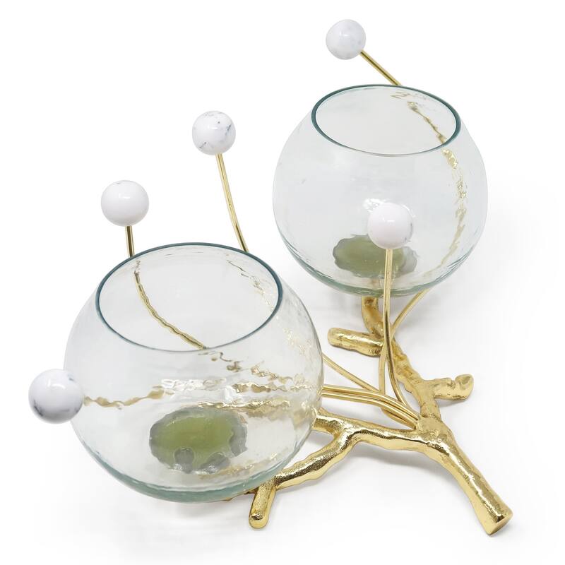 Bowl Branch Centerpiece with Ball Design