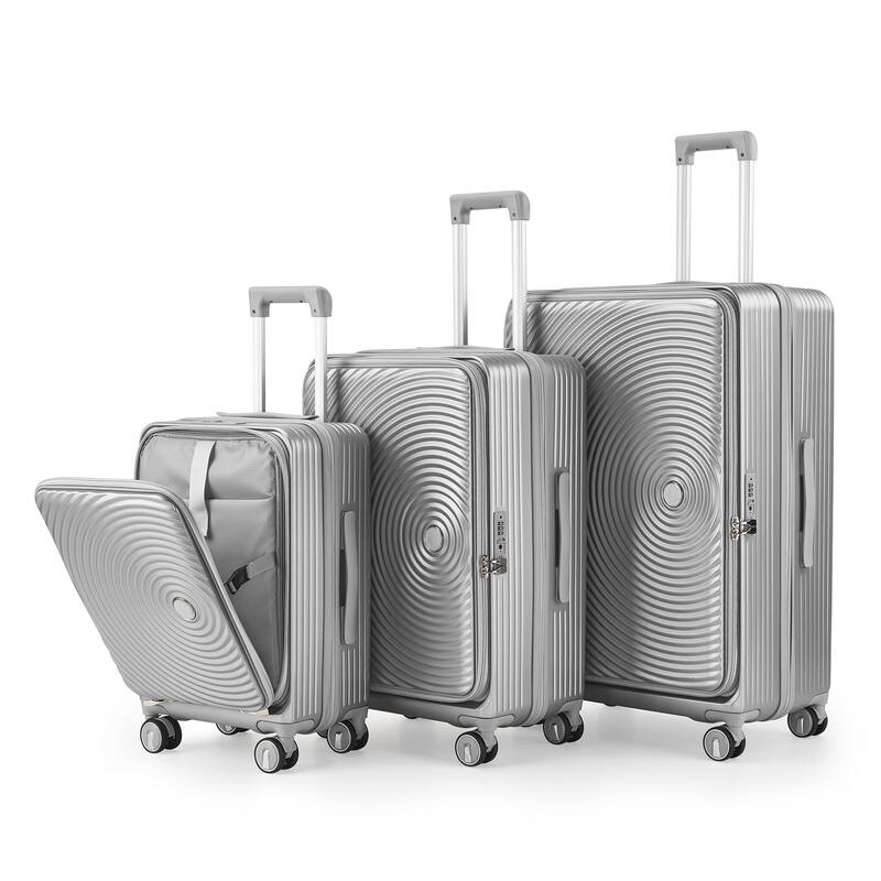 Luggage Sets 3 Piece(20/24/28), Expandable Carry On Luggage with TSA Lock Airline Approved, 100% PC Hard Shell