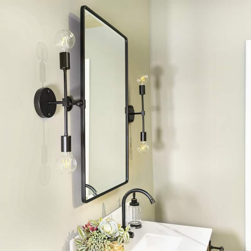 Woodvale Rectangle Metal Wall Mirrors