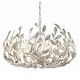 preview thumbnail 1 of 9, Crystorama Lighting Group 533 Broche 6 Light 27" Wide Taper Candle Antique Silver
