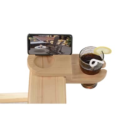 Double Sided Adirondack Chair wine and cup holder