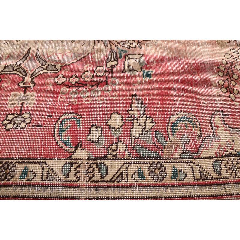 ECARPETGALLERY Hand-knotted Antalya Vintage Red Wool Rug - 6'5 x 9'2