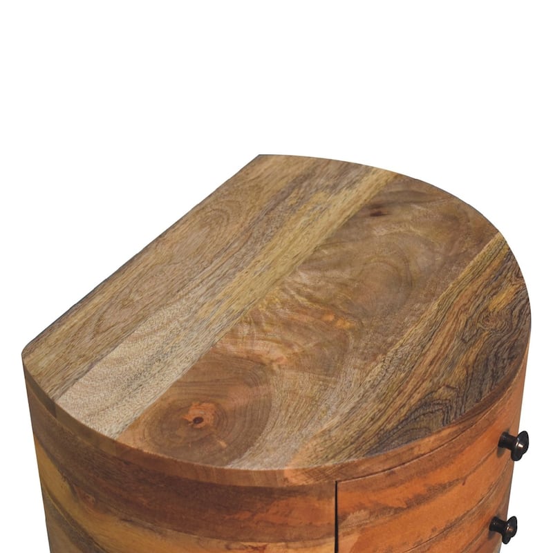 Artisan Furniture Solid Wood Odyssey Oak-ish Tripod Nightstand