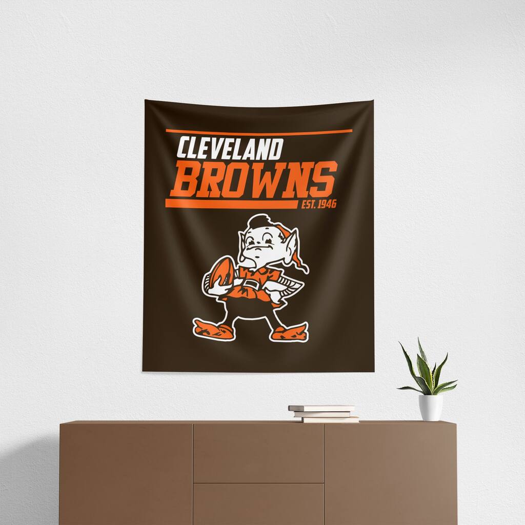NFL Cleveland Browns 40 YD Dash Legacy Wall Hanging - 34"x40"