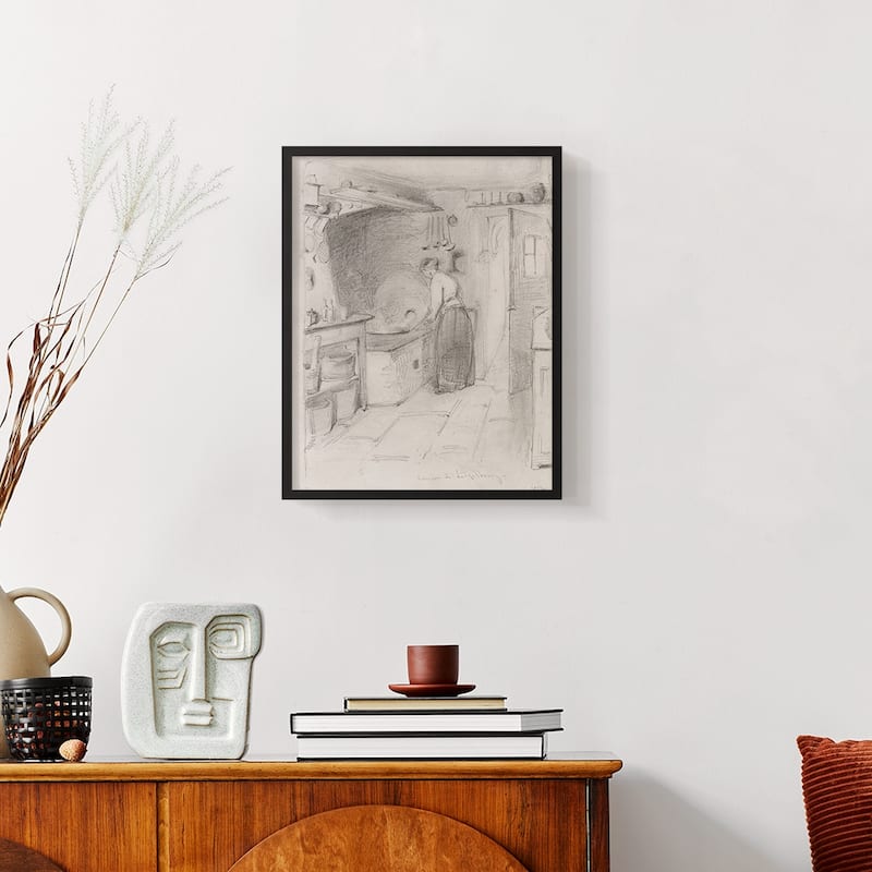 Vintage Sketch LIV -Framed Print