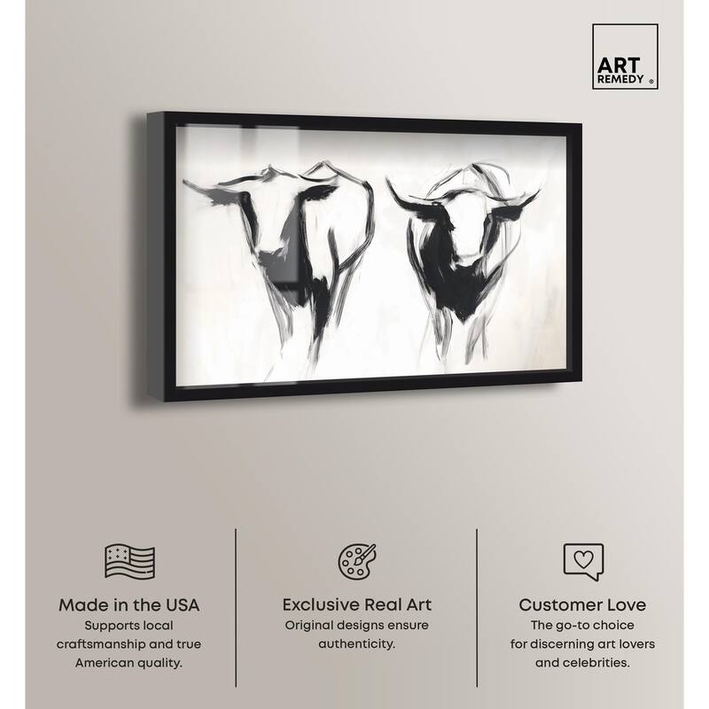 Bovine I Shadowbox by Art Remedy