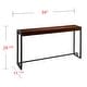 preview thumbnail 25 of 55, SEI Furniture Macen Modern Narrow Industrial Console Table