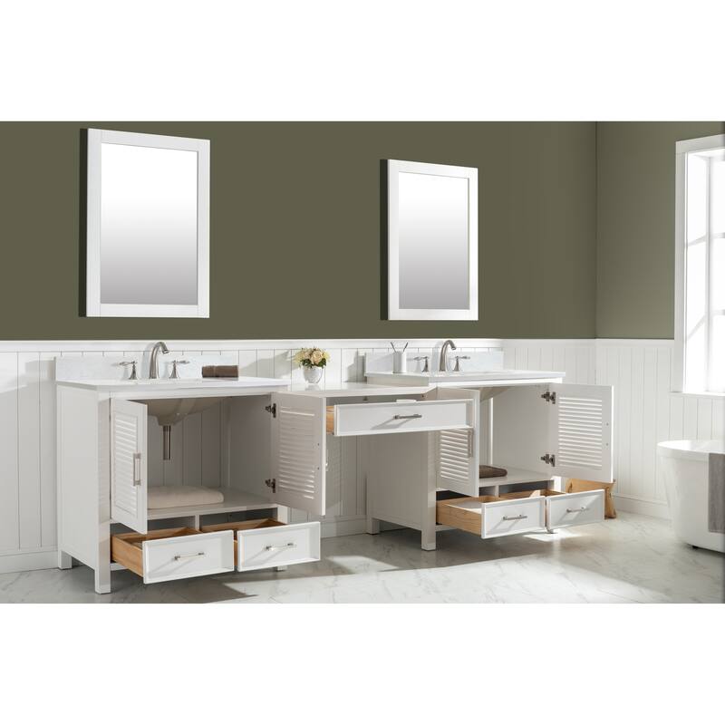 Estate 102" Double Sink Bathroom Vanity Modular Set