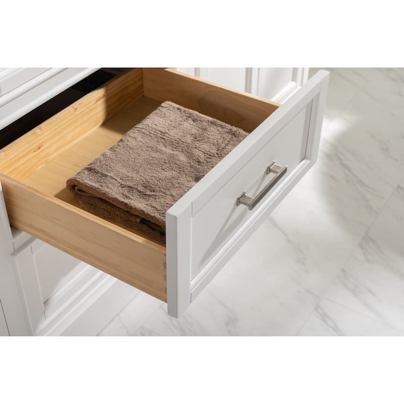 Milano 84" Double Sink Bathroom Vanity Modular Set