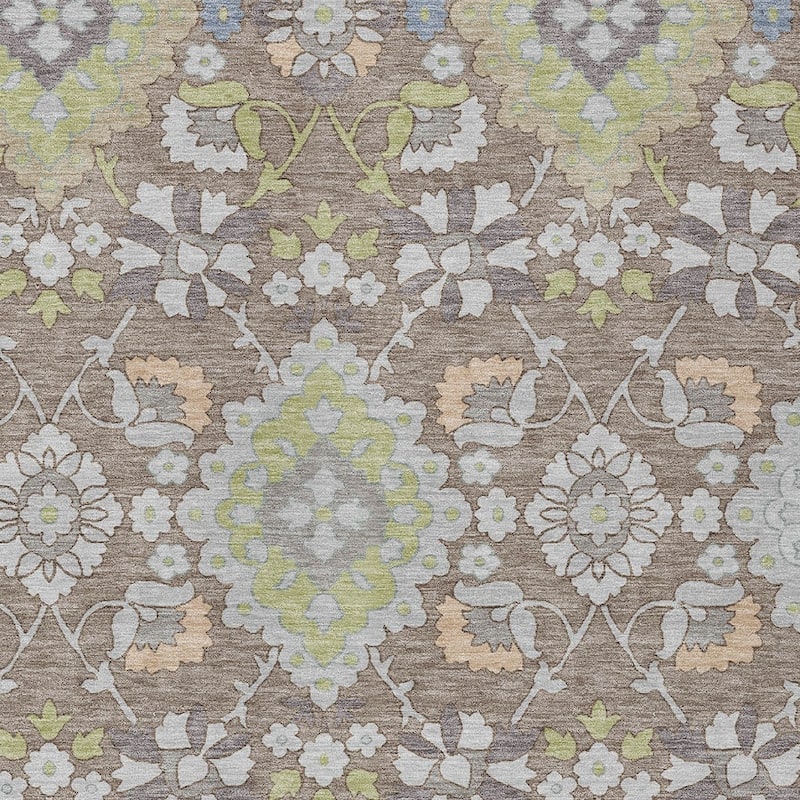 HomeRoots Oriental Traditional Rectangle Outdoor Rug