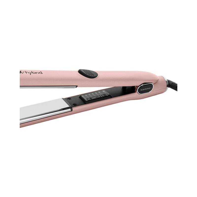 GAMMA+ X-Hybrid Professional Hair Dryer And Flat Iron 1" Set Rose Gold