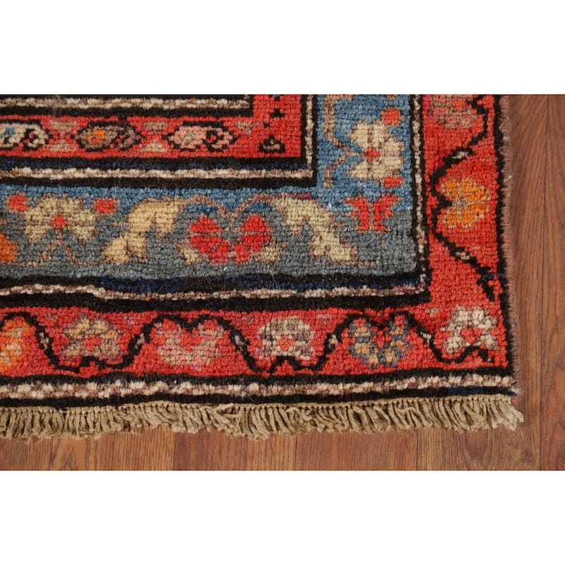 Malayer Antique Persian Runner Rug Hand-Knotted Wool Carpet - 3'7" x 12'11"