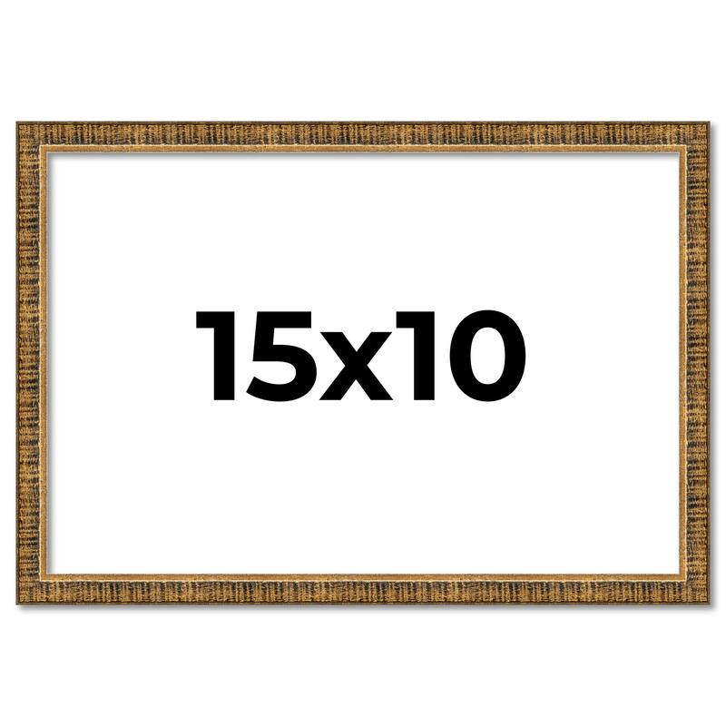 15x10 Frame Gold Kingsley Distressed Solid Wood Picture Frame Width