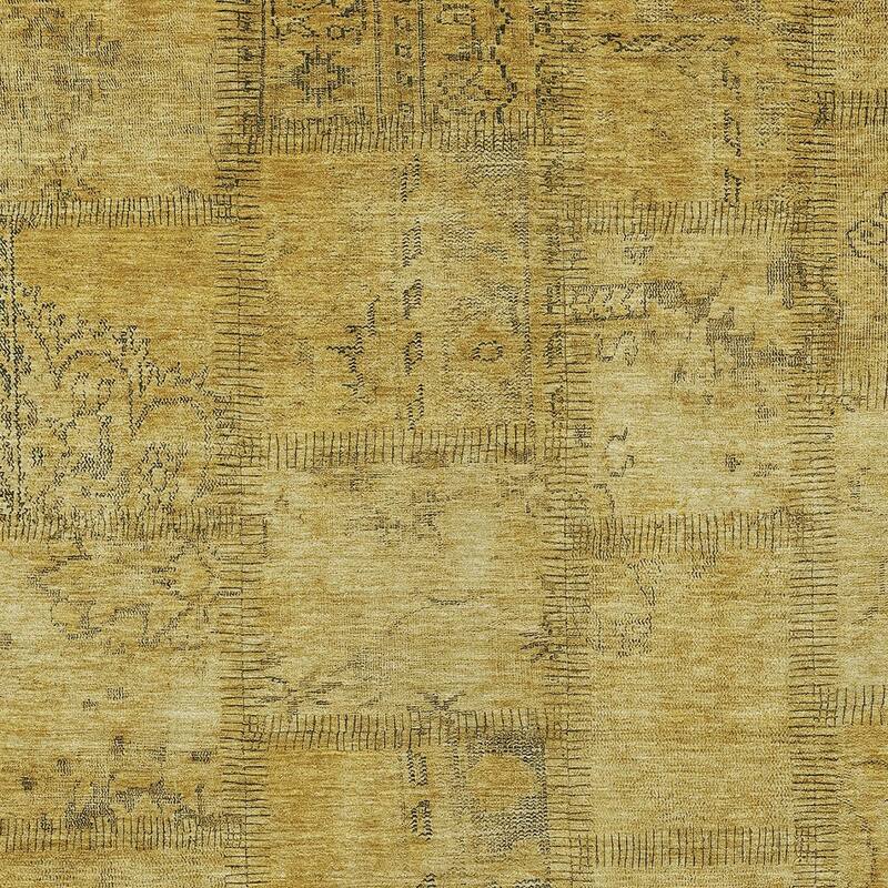HomeRoots Patchwork Transitional Rectangle Outdoor Rug