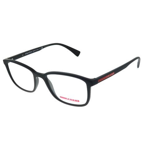 Prada Linea Rossa Lifestyle Unisex Black Rubber Frame Eyeglasses 53mm