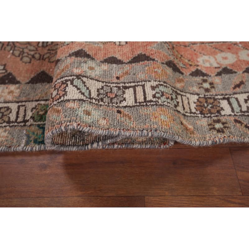 Lilian Persian Vintage Runner Rug Hand-Knotted Wool Carpet - 3'8" x 9'9"