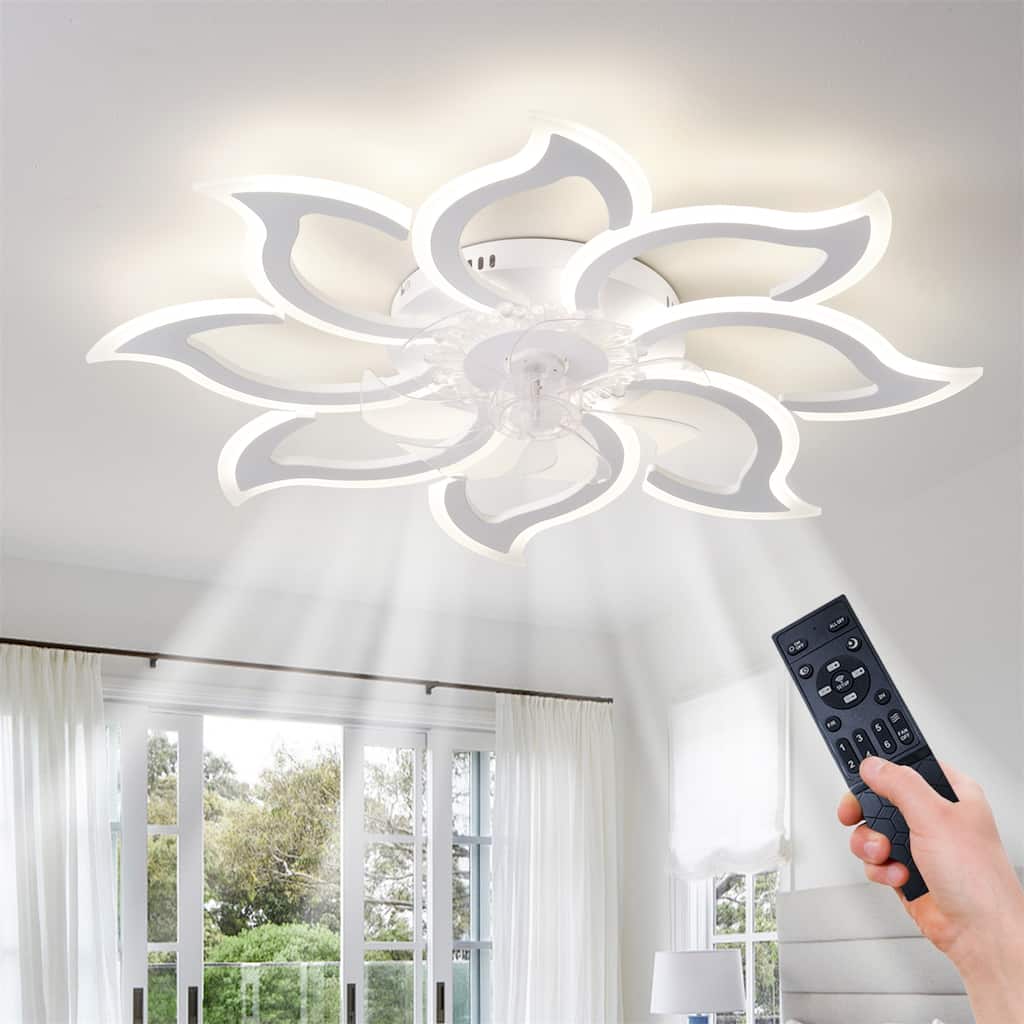 37" Ceiling Fan with Lights, Remote Control 3 Color Temperatures