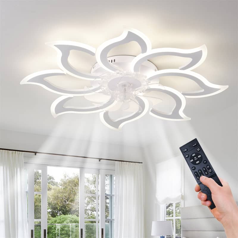 37" Ceiling Fan with Lights, Remote Control 3 Color Temperatures