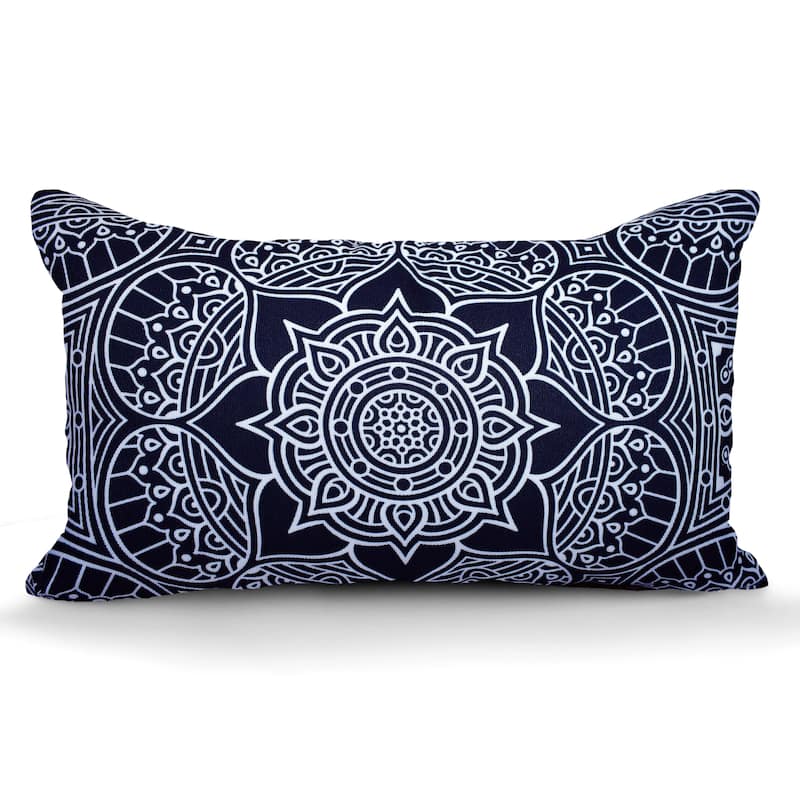 Decorative Indoor Outdoor Waterproof Throw Pillows 12''x20'' Inches with Inserts for Your Patio Furniture, Chairs, Indoor Décor