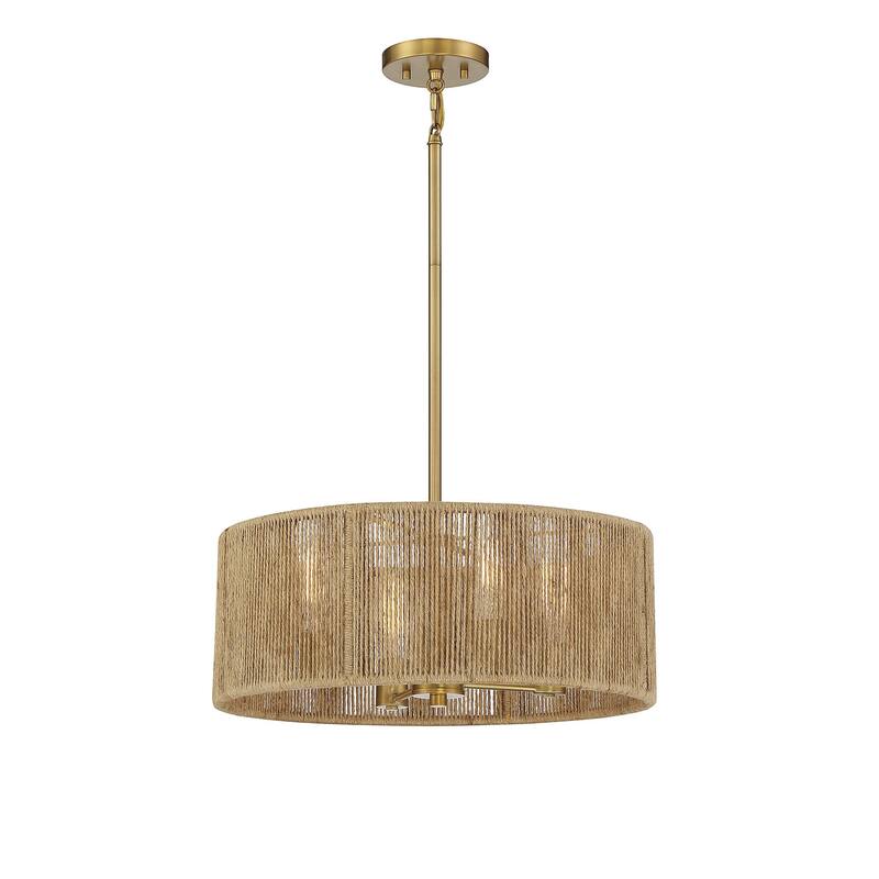 Savoy House 7-1739-4 Ashe 4 Light 20" Wide Drum Chandelier