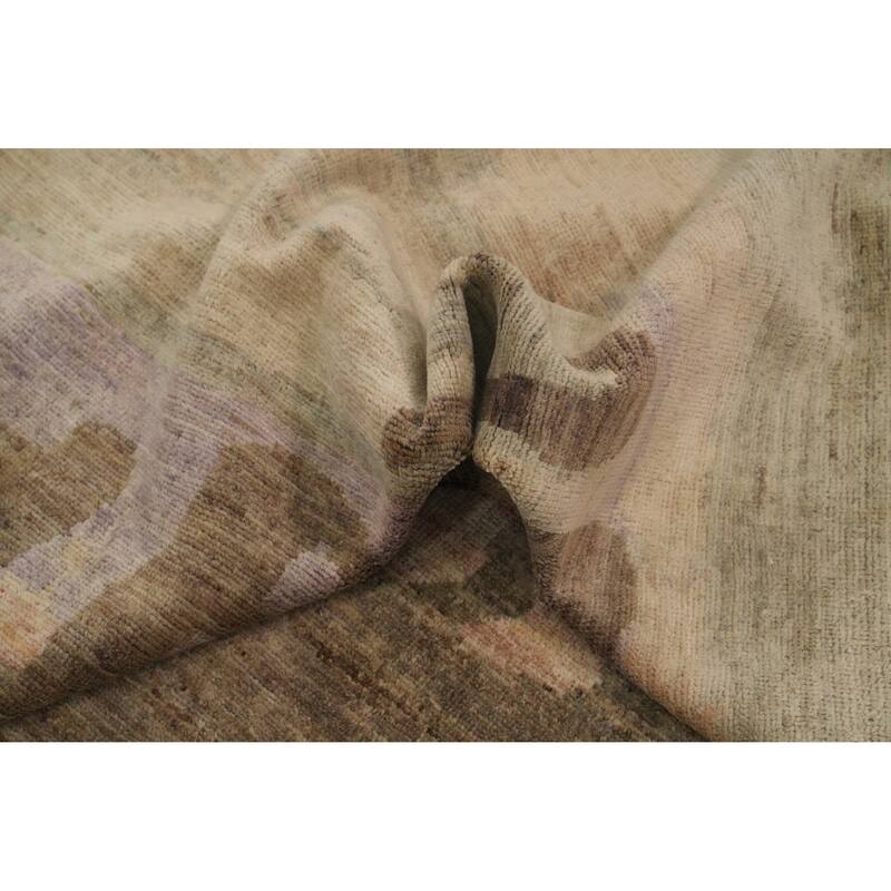 Hand Knotted Traditional Wool Multi-Colored Animal Pictorial Area Rug - 11' 10'' X 9' 0''