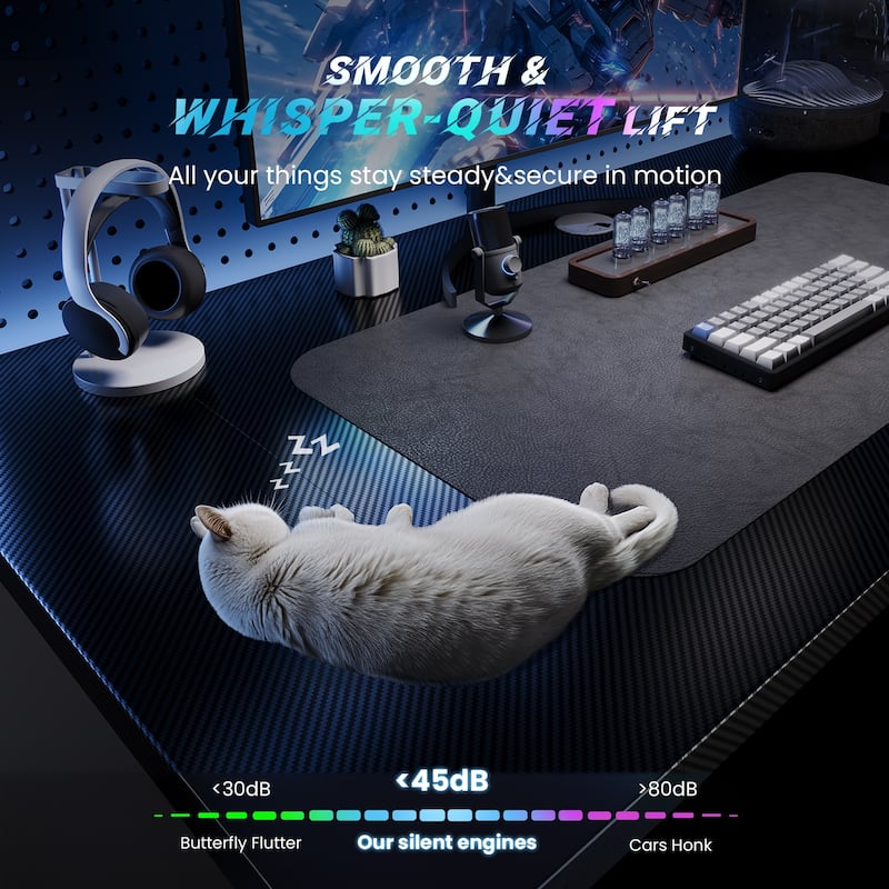 SIAGO Electric Standing Desk Height Adjustable Computer Desk with Cable Management & Spacious Work Surface