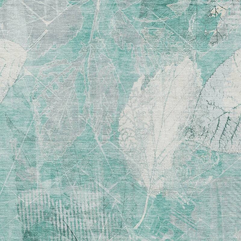 HomeRoots Floral Transitional Rectangle Outdoor Rug