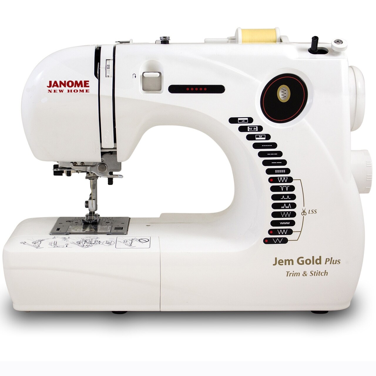 Janome Jem Gold Plus 661G Trim & Stitch Sewing Machine Bundle