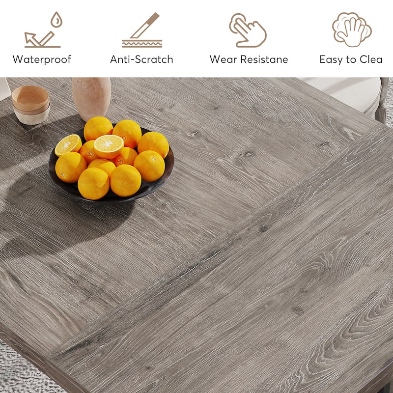 70.9" Rectangle Farmhouse Dining Table for Dining Room