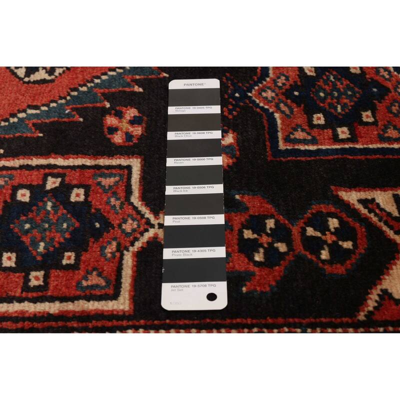 ECARPETGALLERY Hand-knotted Andelz Black Wool Rug - 4'8 x 6'10