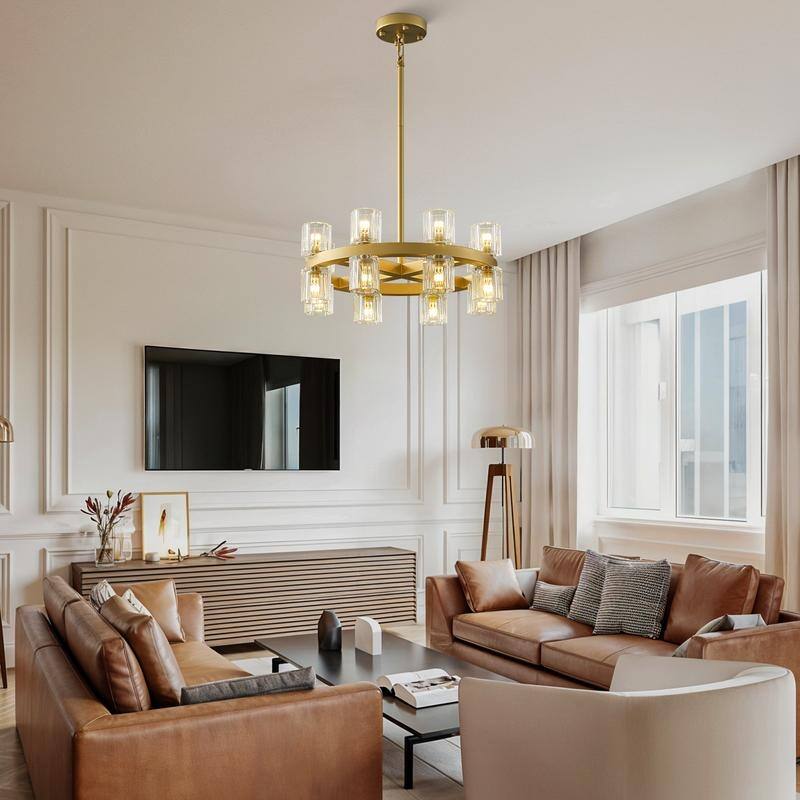 KAYLA Modern Chandelier with K9 Crystal