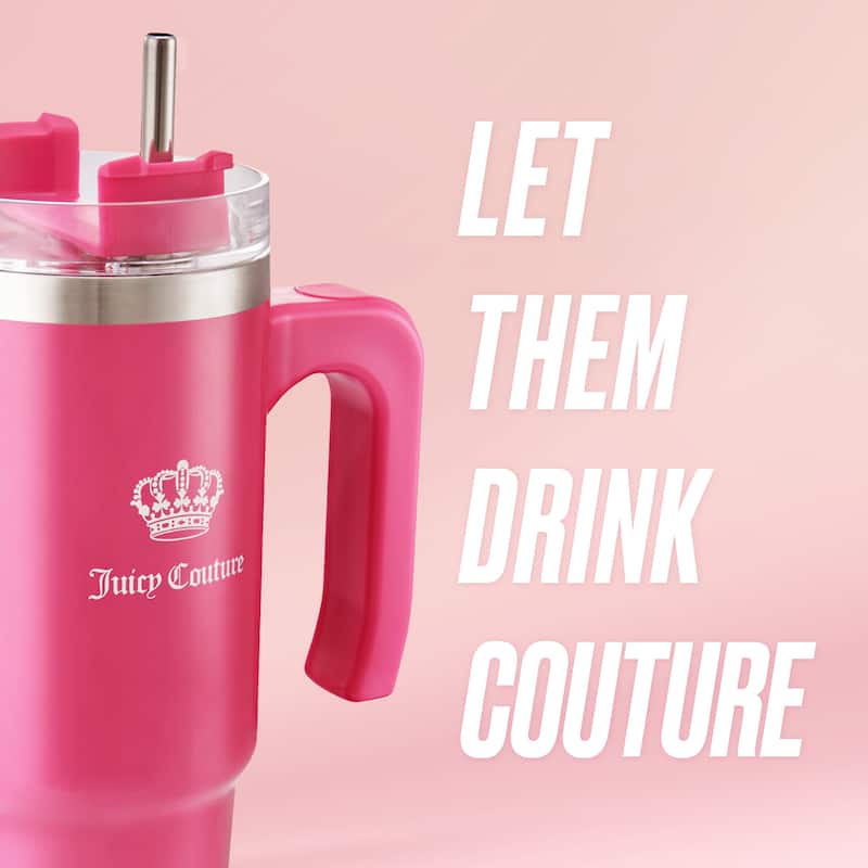 Juicy Couture Travel Style Designer Water Bottle - 31.5oz