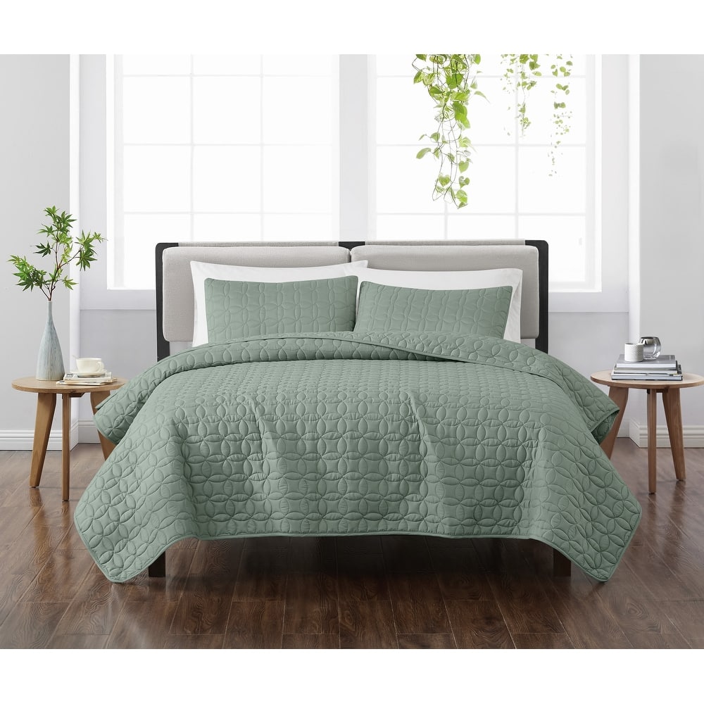 Cannon Geo Circle Solid Quilt Set