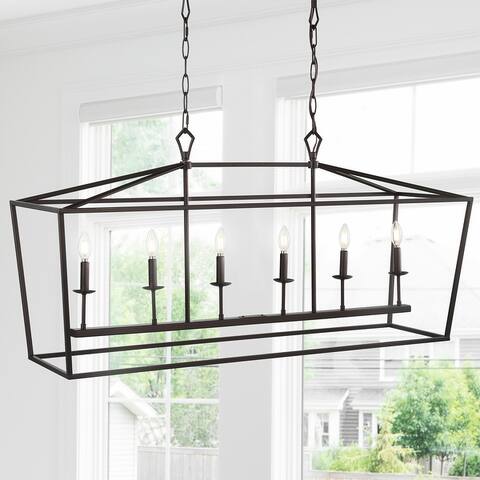 Marion Lantern Metal LED Pendant, by JONATHAN Y