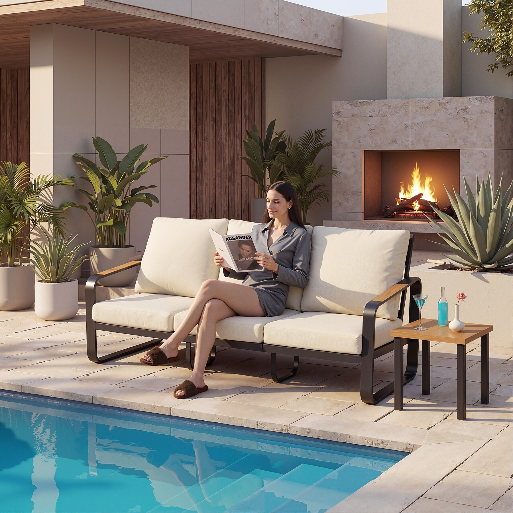 78.7''-Wide-Outdoor-Patio-Sofa 78.7''-Wide-Outdoor-Patio-Sofa