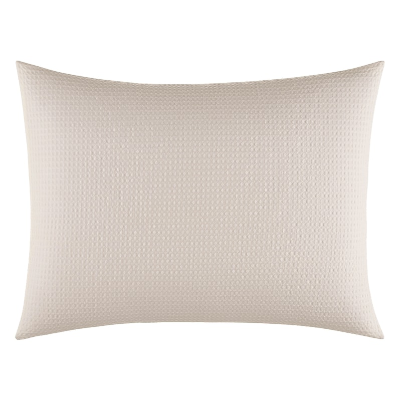 Vera Wang Waffle Pique Cotton Duvet Cover Set