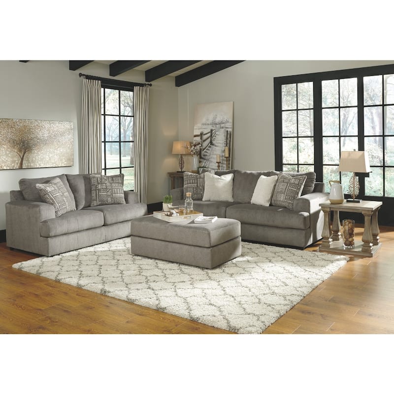 Soletren Oversized Ottoman - Ash