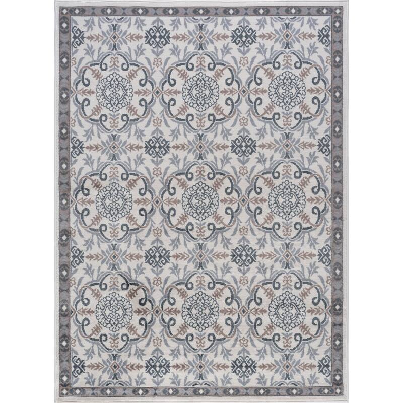 Hamilton Traditional Damask Indoor Area Rug