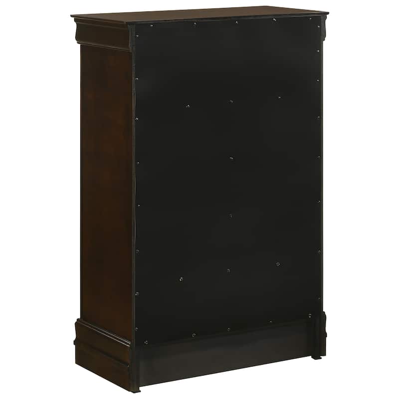Louis Philippe Panel Bedroom Set Cappuccino