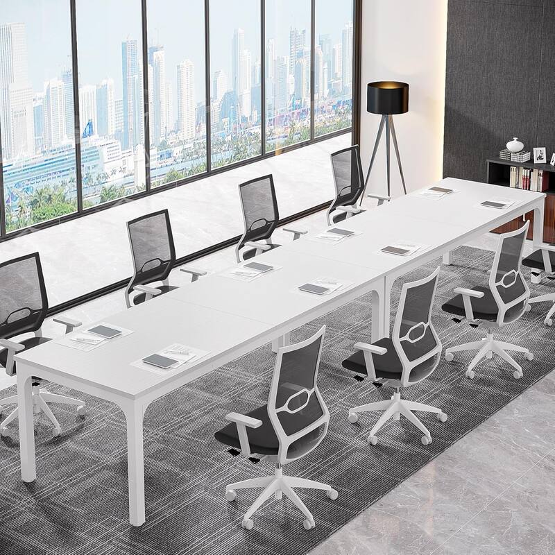 78.74" Large Rectangle Conference Table/Desk, Modern Seminar Meeting Table, Business Tables for Boardroom & Office