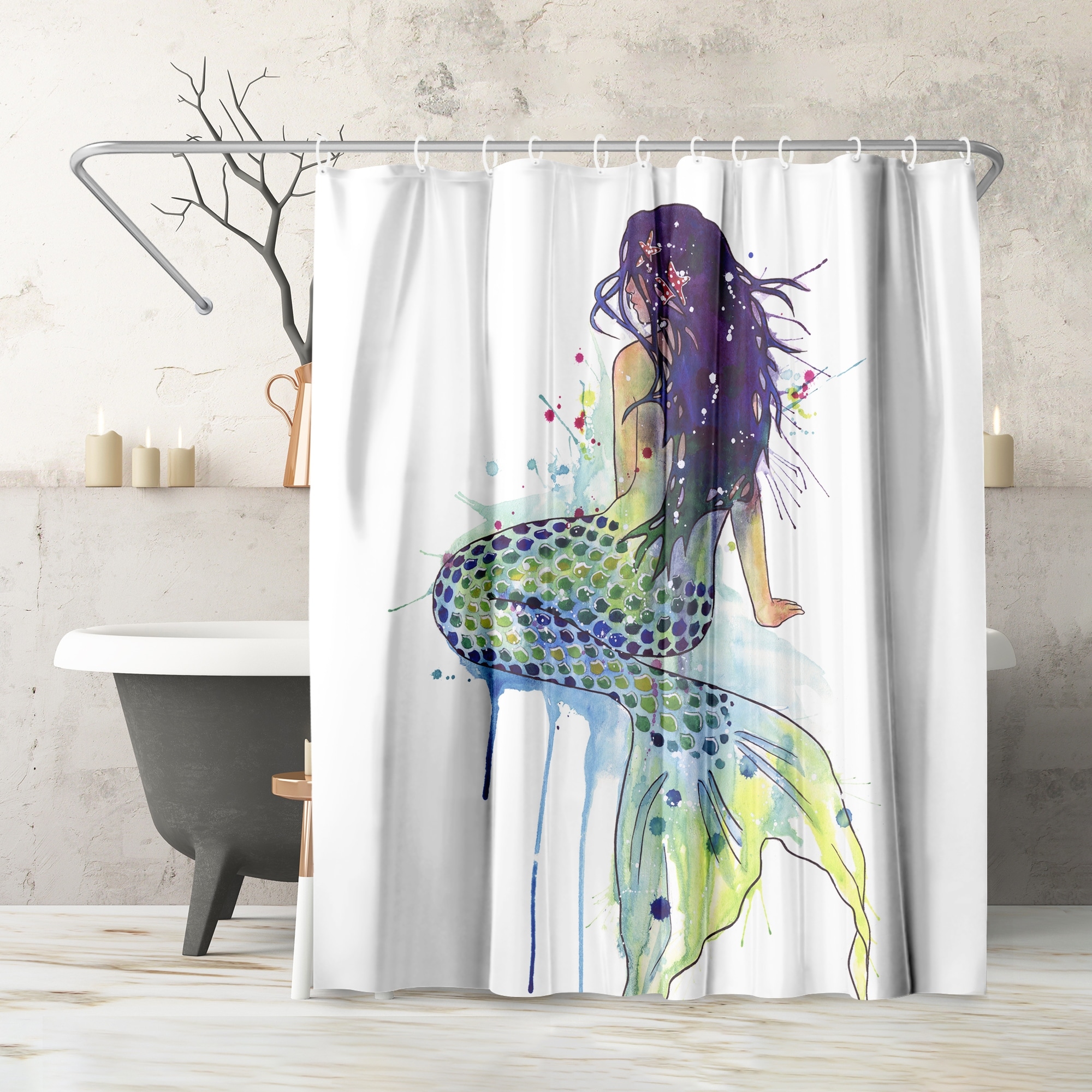 Mermaid Shower Curtain Bed Bath Beyond 31032195